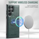 For Samsung Galaxy S25 Ultra 5G Fierre Shann FS-027 Cowhide Texture MagSafe Magnetic Phone Case(Green) - 3