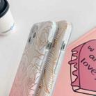 For iPhone 12 mini Gilding Pattern Soft TPU Protective Case(Leaves) - 2