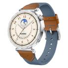 For Huawei Watch GT 5 41mm Quick Release Button Hybrid Braid Watch Band(Topaz Blue Brown) - 1