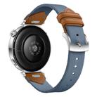 For Huawei Watch GT 5 41mm Quick Release Button Hybrid Braid Watch Band(Topaz Blue Brown) - 2
