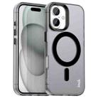 For iPhone 16 Plus IMAK Candy Series Shockproof MagSafe Phone Case(Black) - 1