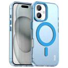 For iPhone 16 Plus IMAK Candy Series Shockproof MagSafe Phone Case(Blue) - 1