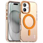For iPhone 16 Plus IMAK Candy Series Shockproof MagSafe Phone Case(Orange) - 1