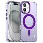 For iPhone 16 Plus IMAK Candy Series Shockproof MagSafe Phone Case(Purple) - 1