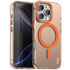 For iPhone 16 Pro IMAK Candy Series Shockproof MagSafe Phone Case(Orange) - 1