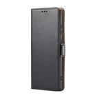 For Samsung Galaxy S25 Ultra 5G Fierre Shann PU Genuine Leather Texture Phone Case(Black) - 2