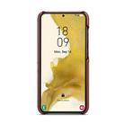 For Samsung Galaxy S25+ 5G Fierre Shann Retro Oil Wax Texture Card Slots PU Leather Phone Case(Brown) - 3