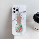 For iPhone 12 mini Gilding Pineapple Pattern Soft TPU Protective Case(White) - 2