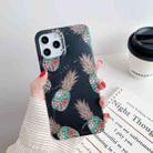 For iPhone 12 mini Gilding Pineapple Pattern Soft TPU Protective Case(Black) - 1