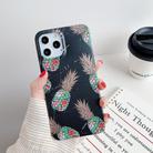 For iPhone 12 / 12 Pro Gilding Pineapple Pattern Soft TPU Protective Case(Black) - 1