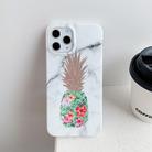 For iPhone 12 Pro Max Gilding Pineapple Pattern Soft TPU Protective Case(White) - 2