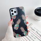 For iPhone 12 Pro Max Gilding Pineapple Pattern Soft TPU Protective Case(Black) - 1