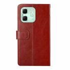 For Infinix Hot 50i 4G Y-shaped Pattern Flip Leather Phone Case(Brown) - 3