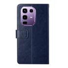 For Infinix Note 50s 5G Y-shaped Pattern Flip Leather Phone Case(Blue) - 3