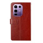 For Infinix Note 50s 5G Y-shaped Pattern Flip Leather Phone Case(Brown) - 3