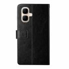 For Infinix Smart 10 4G / Tecno Pop 10 Y-shaped Pattern Flip Leather Phone Case(Black) - 3