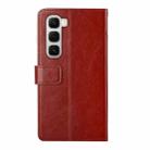 For Infinix Hot 60 4G / 60i 4G Y-shaped Pattern Flip Leather Phone Case(Brown) - 3