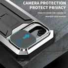 For iPhone 16e Sliding Camera IP68 Waterproof Holder Phone Case(Silver) - 3