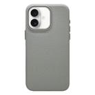 For iPhone 16 Litchi Texture TPU Phone Case(Grey) - 1