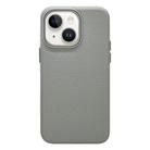 For iPhone 15 Plus / 14 Plus Litchi Texture TPU Phone Case(Grey) - 1