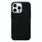For iPhone 13 Pro Max Litchi Texture TPU Phone Case(Black Grey) - 1