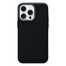 For iPhone 12 Pro Max Litchi Texture TPU Phone Case(Black Grey) - 1
