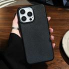 For iPhone 12 Pro Max Litchi Texture TPU Phone Case(Black) - 2