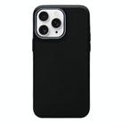 For iPhone 11 Pro Max Litchi Texture TPU Phone Case(Black Grey) - 1