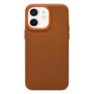 For iPhone 11 Litchi Texture TPU Phone Case(Gold Brown) - 1