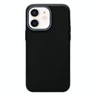 For iPhone 11 Litchi Texture TPU Phone Case(Black Grey) - 1