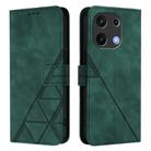 For Umidigi Note 100 Crossbody 3D Embossed Flip Leather Phone Case(Dark Green) - 2