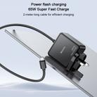 Yesido YC93 PD65W 2m USB-C / Type-C Cable Laptop Charger, UK Plug(Black) - 2