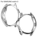 For Samsung Galaxy Watch 3 41mm Electroplating Hollow Half-pack TPU Protective Case(Silver) - 2