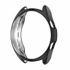 For Samsung Galaxy Watch 3 45mm Electroplating Hollow Half-pack TPU Protective Case(Black) - 1