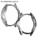 For Samsung Galaxy Watch 3 45mm Electroplating Hollow Half-pack TPU Protective Case(Gray) - 2