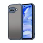 For Google Pixel 9a Fan Dun Series TPU Hybrid PC Frosted Phone Case(Blue) - 1