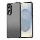 For Samsung Galaxy S25 Edge 5G Fan Dun Series TPU Hybrid PC Frosted Phone Case(Black) - 1