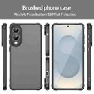 For Samsung Galaxy S25 Edge 5G Fan Dun Series TPU Hybrid PC Frosted Phone Case(Black) - 2