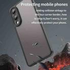 For Samsung Galaxy S25 Edge 5G Fan Dun Series TPU Hybrid PC Frosted Phone Case(Black) - 3