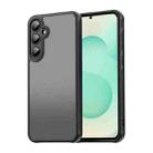 For Samsung Galaxy S25+ 5G Fan Dun Series TPU Hybrid PC Frosted Phone Case(Black) - 1