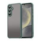 For Samsung Galaxy S24 5G Fan Dun Series TPU Hybrid PC Frosted Phone Case(Green) - 1