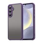 For Samsung Galaxy S24+ 5G Fan Dun Series TPU Hybrid PC Frosted Phone Case(Purple) - 1
