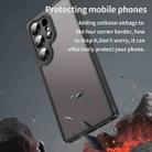 For Samsung Galaxy S25 Ultra 5G Fan Dun Series TPU Hybrid PC Frosted Phone Case(Black) - 3