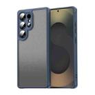 For Samsung Galaxy S25 Ultra 5G Fan Dun Series TPU Hybrid PC Frosted Phone Case(Blue) - 1