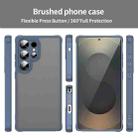 For Samsung Galaxy S25 Ultra 5G Fan Dun Series TPU Hybrid PC Frosted Phone Case(Blue) - 2