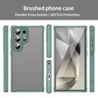 For Samsung Galaxy S24 Ultra 5G Fan Dun Series TPU Hybrid PC Frosted Phone Case(Green) - 2