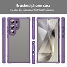 For Samsung Galaxy S24 Ultra 5G Fan Dun Series TPU Hybrid PC Frosted Phone Case(Purple) - 2