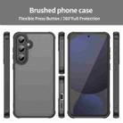 For Samsung Galaxy S24 FE 5G Fan Dun Series TPU Hybrid PC Frosted Phone Case(Black) - 2