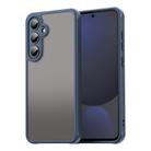 For Samsung Galaxy S24 FE 5G Fan Dun Series TPU Hybrid PC Frosted Phone Case(Blue) - 1
