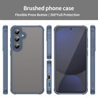 For Samsung Galaxy S24 FE 5G Fan Dun Series TPU Hybrid PC Frosted Phone Case(Blue) - 2